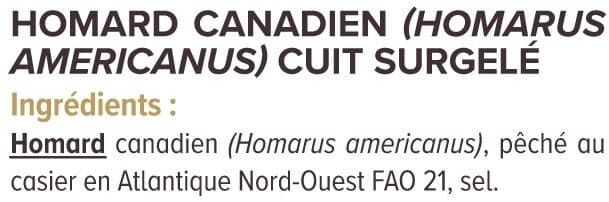 U Homard Canadien cuit MSC - 350g packshot
