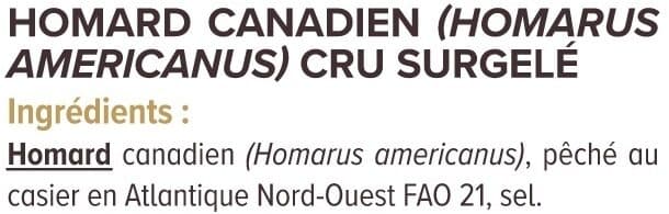 U Homard Canadien cru MSC - 350g packshot