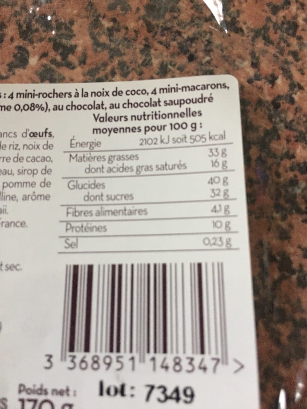 Saveurs U Mignardises packshot