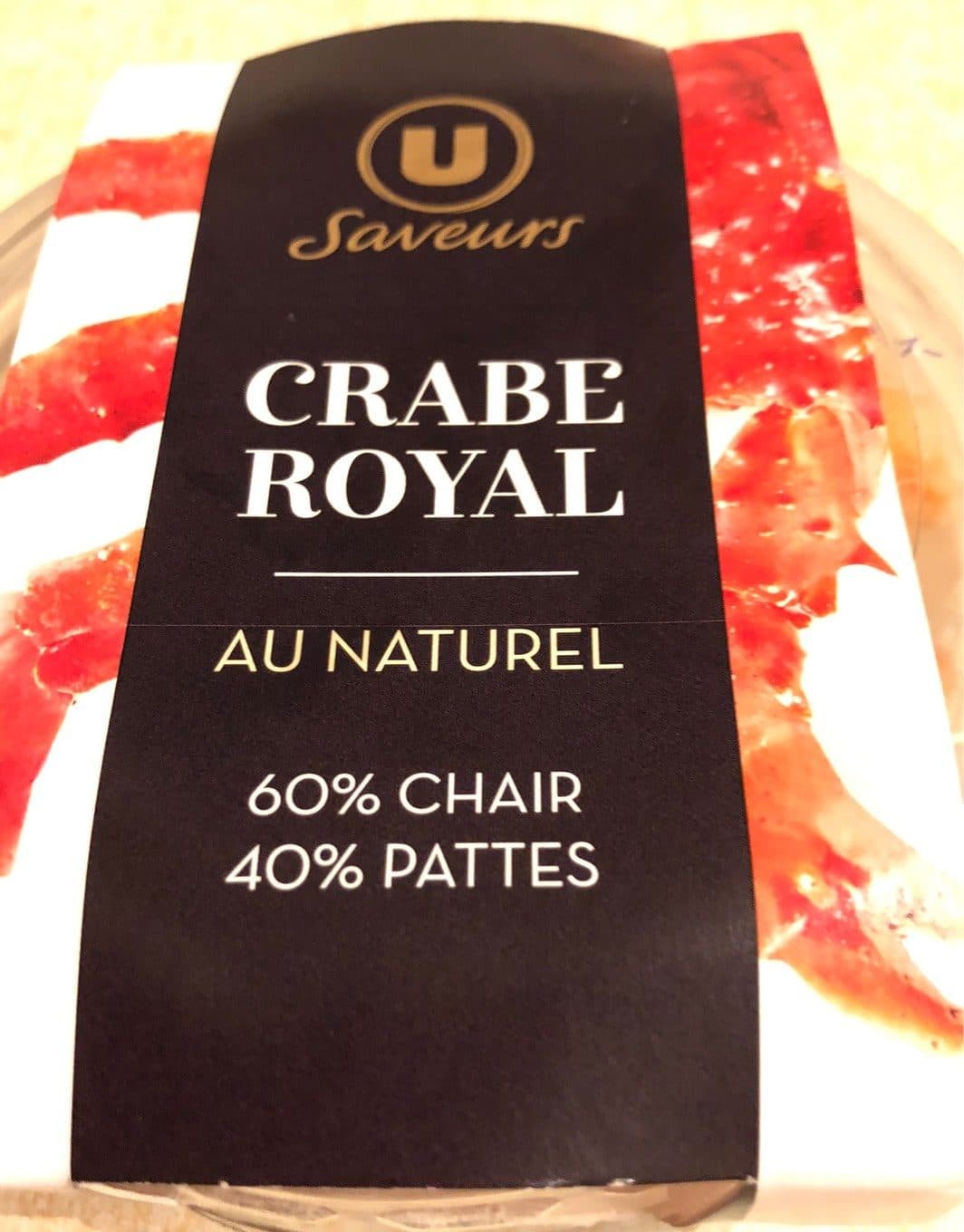 U Saveur Crabe royal packshot