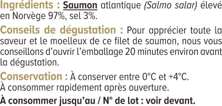 U Filet de saumon fumé à la ficelle prétranché, 700g packshot
