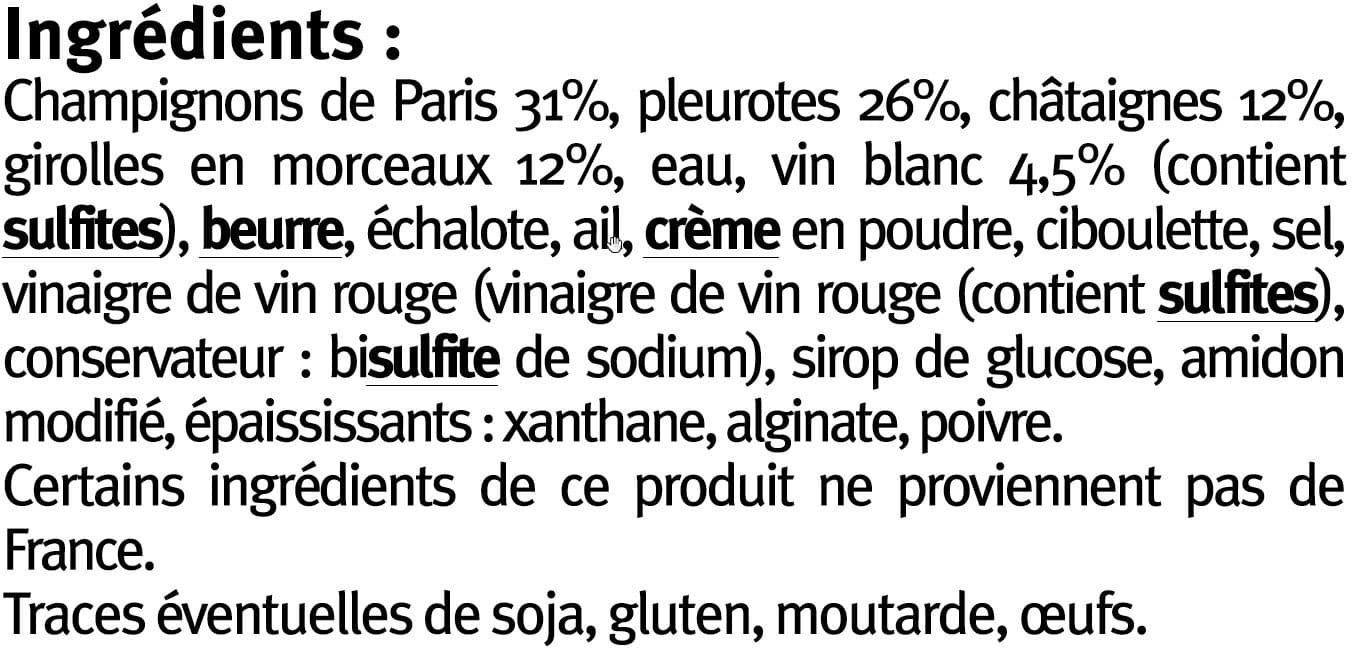 U Poêlée champignons éclats de chataignes packshot