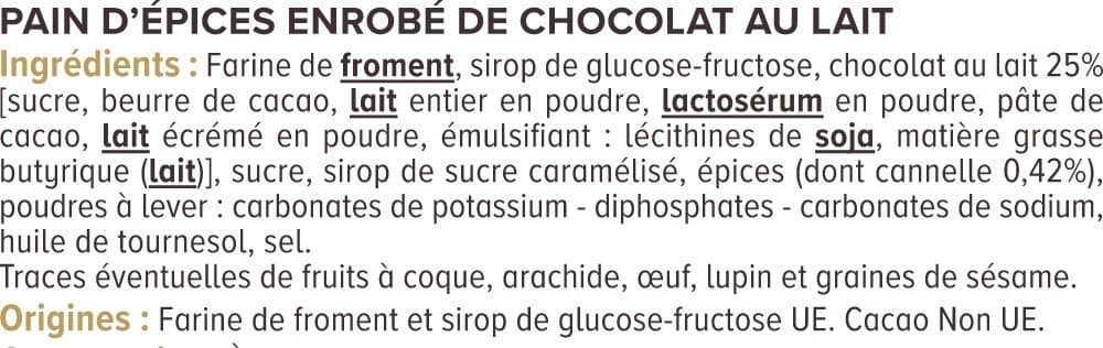 U Trio de pain d'épices au chocolat au lait Saveurs packshot