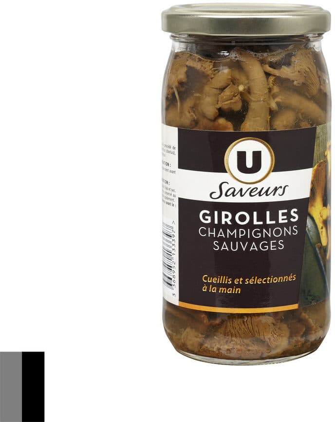 U Girolles champignons sauvages - Bocal de 185g net égoutté packshot
