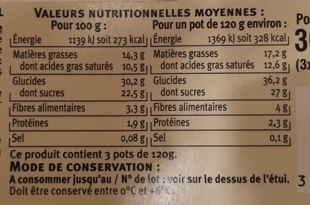 U Panna Cotta au caramel - 2x120g + 1 offert packshot