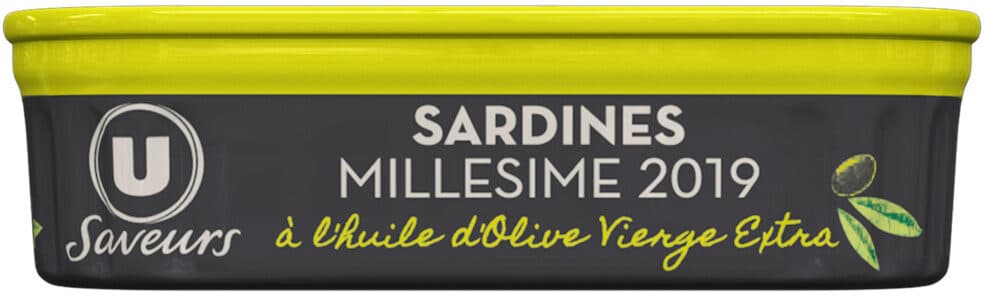 U Sardines millésimées à l'huile d'olive vierge extra , 115g packshot