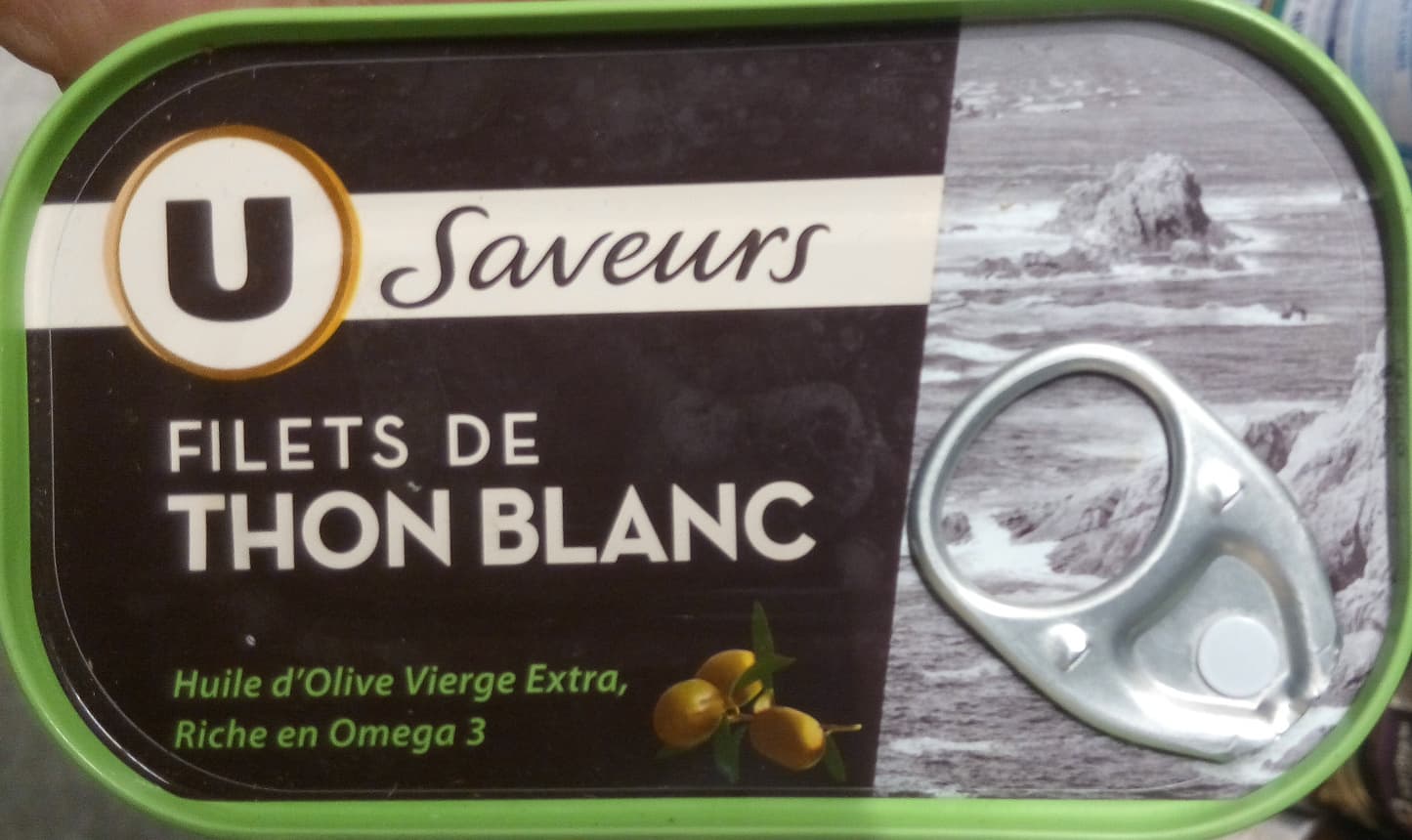 U Files de thon blanc à l'huile d'olive packshot