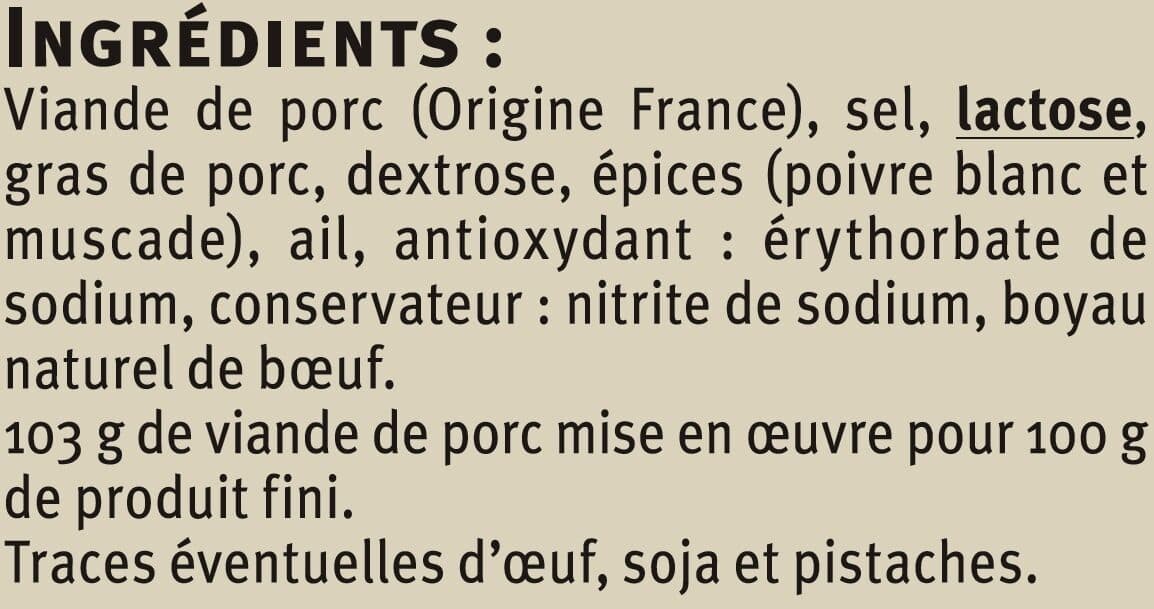 U Saucisson de Lyon à cuire à l'ancienne packshot