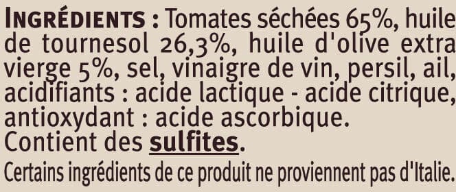 U Tomates séchées packshot