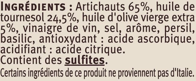 U Artichauts en quartiers marinés packshot