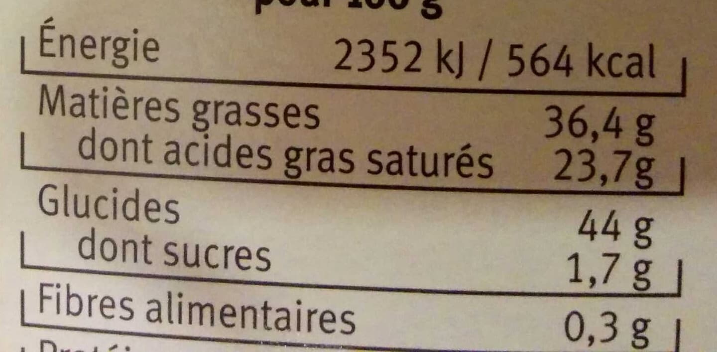 U Palmiers Salés au Beurre et aux Fromages (Gouda, Edam) packshot