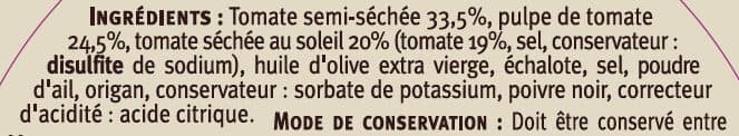 U Délice de tomates séchées 200g packshot