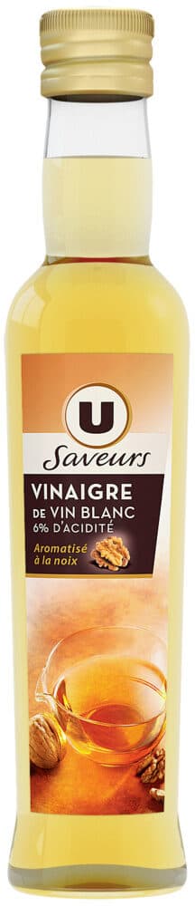 U Vinaigre de noix bouteille en verre de 25cl packshot
