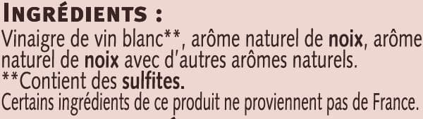 U Vinaigre de noix bouteille en verre de 25cl packshot