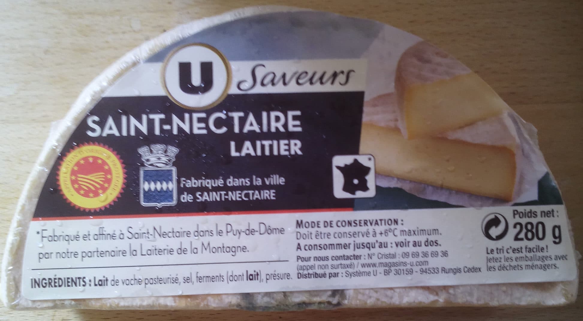 U Saint-Nectaire (27% MG) packshot