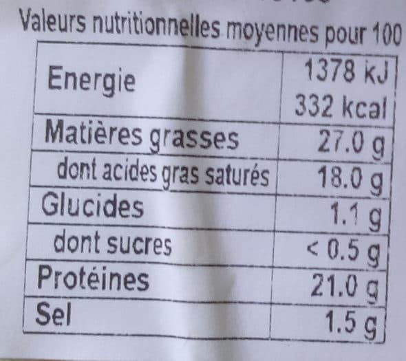 U Saint-Nectaire (27% MG) packshot
