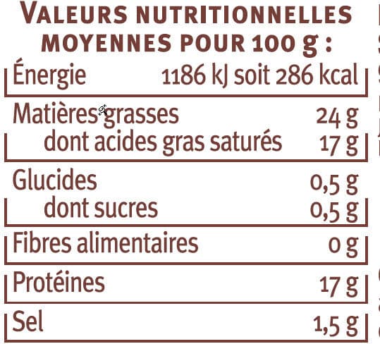 U Mont d'or AOP 24%mg , 400g packshot