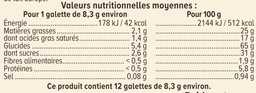 U Fines Galettes Bretonnes 100g packshot