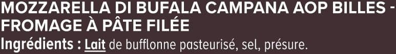U Mozzarella di Bu fala Campana AOP 120g packshot