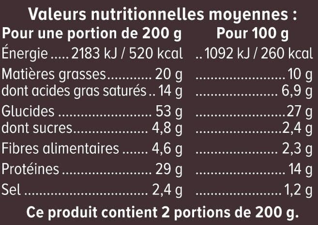 U Pizza 4 formaggi , 400g packshot