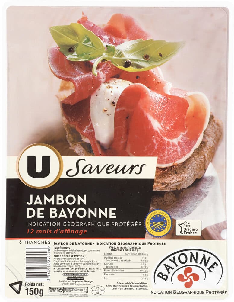 U Jambon de Bayonne packshot