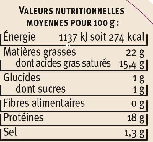 U Fromage de chèvre au lait cru AOP Sainte-Maure , 22%mg, 250g packshot