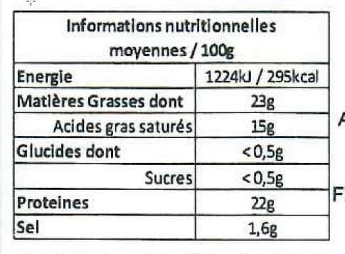 U Pont l'Evèque AOP au lait pasteurisé 23%MG, 220g packshot
