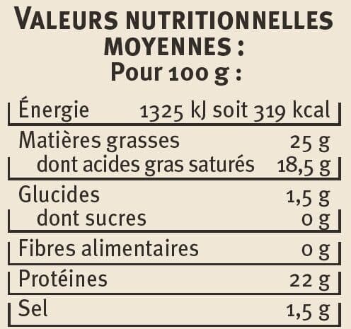 U Chabichou lait pasteurisé 25% - 150g s/coq. packshot