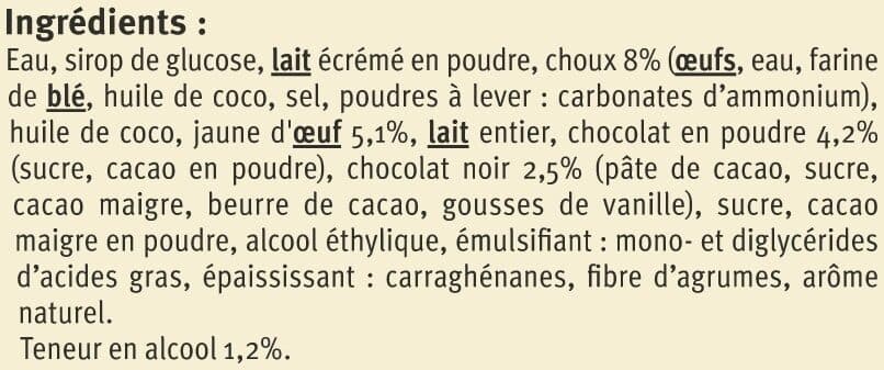 U Saveurs Profiteroles au chocolat packshot