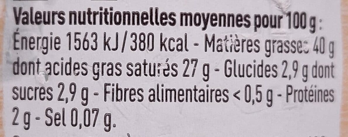 U Crème fraîche d'Isigny épaisse AOP 40%MG - 40cl packshot