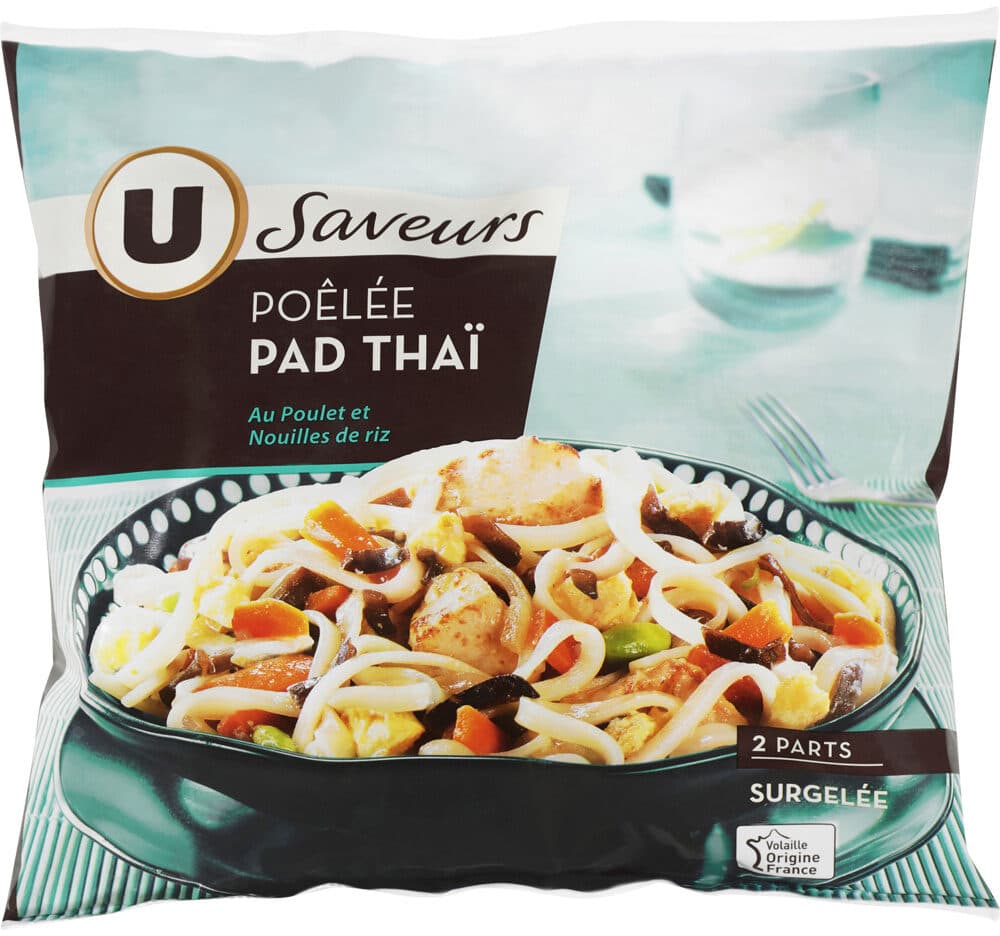 U Poêlée pad thai au poulet et nouilles de riz 600g packshot