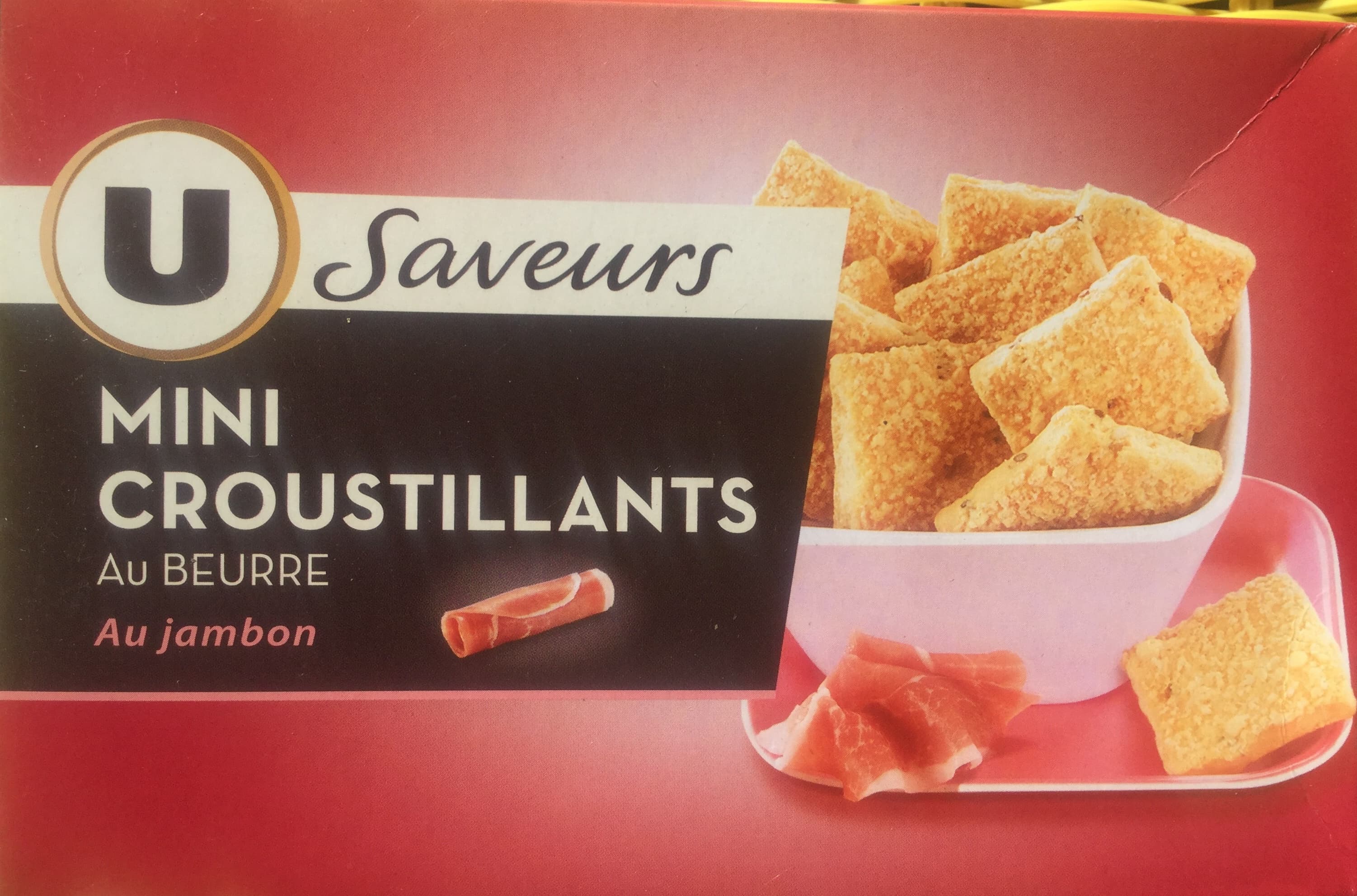 U Mini croustillants au beurre au jambon packshot