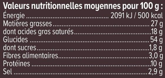 U Biscuits apéritifs palmiers saveur olives boîte de 80g packshot
