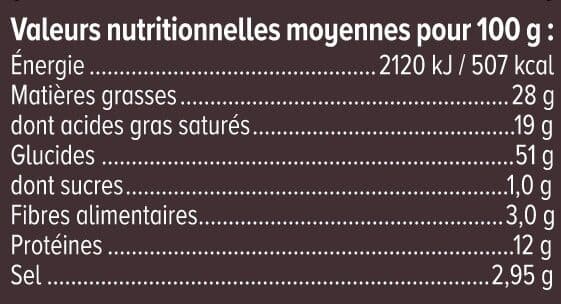 U Biscuits apéritifs Palmiers salés fromage sachet de 80g packshot