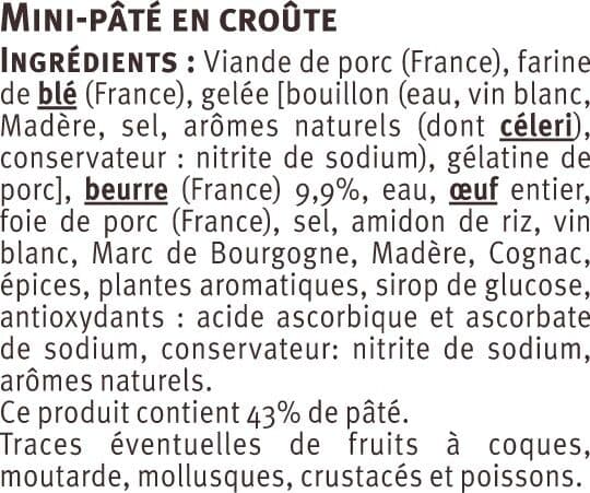 U Mini paté en croûte pâte pur beurre , 450g packshot