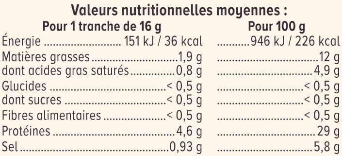 U Jambon sec de Savoie - x6 tranches, 100g packshot