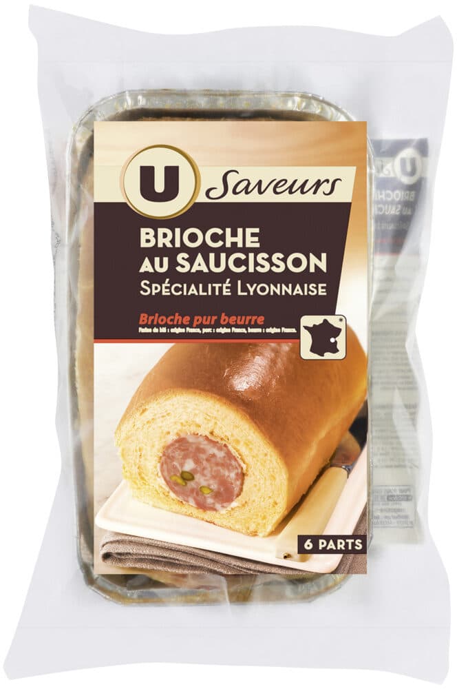 U Brioche au saucisson Spécialité Lyonnaise 400g packshot