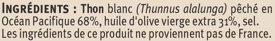 U Filets thon blc à l'huile olive vierge extra packshot