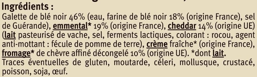 U Galette garnie 3 fromages 195g packshot