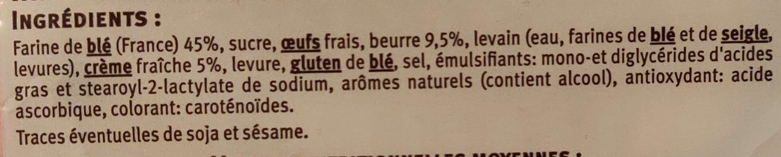 U Mini gâche pur beurre à la crème fraîche x8, 360g packshot