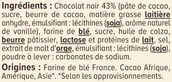 U Crêpes dentelles de Bretagne enrobées de chocolat noir 100g packshot