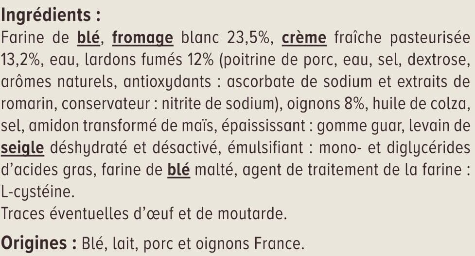U Flammekueche recette alsacienne , 375g packshot