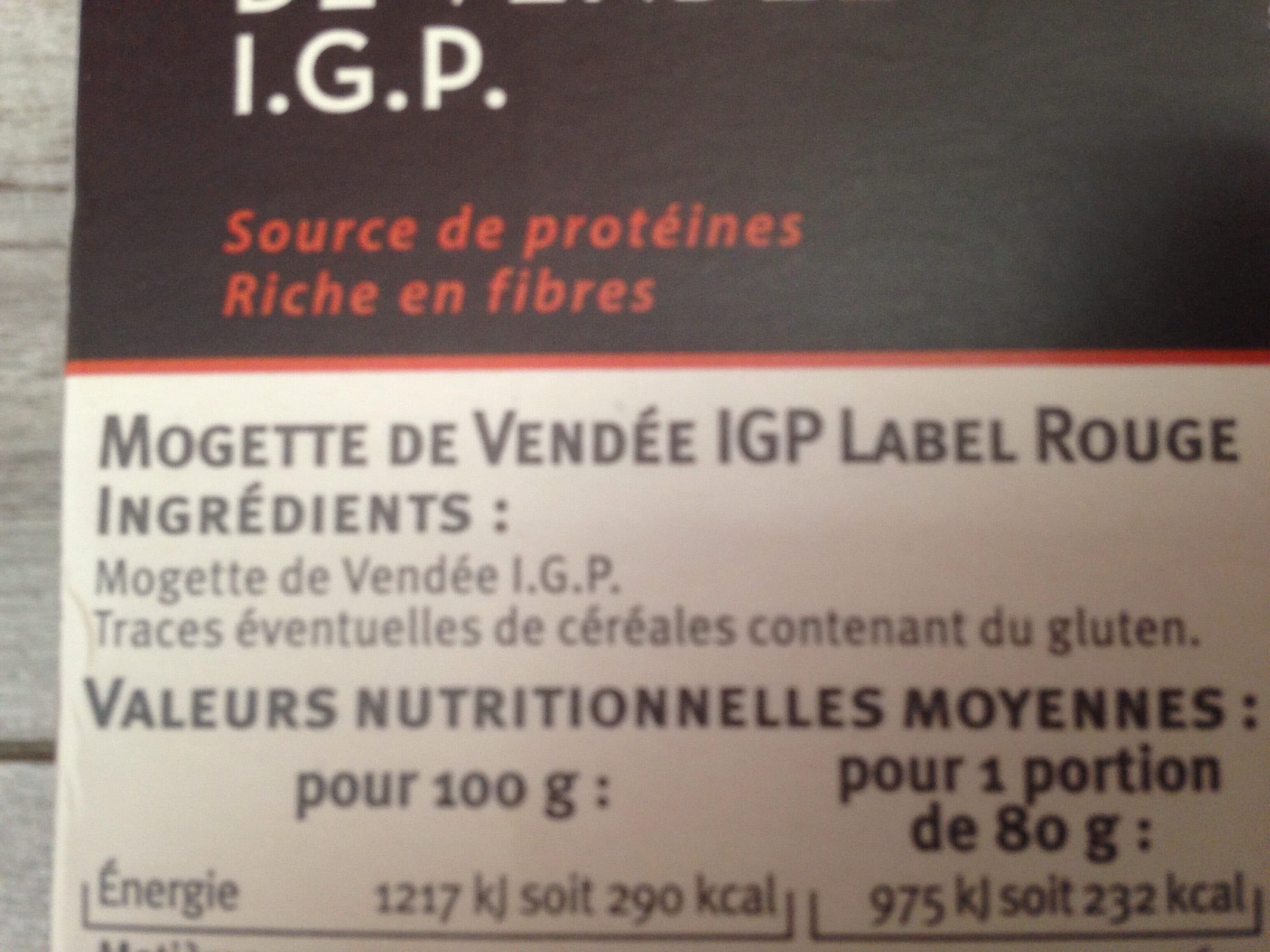 U Mogettes de vendée IGP packshot