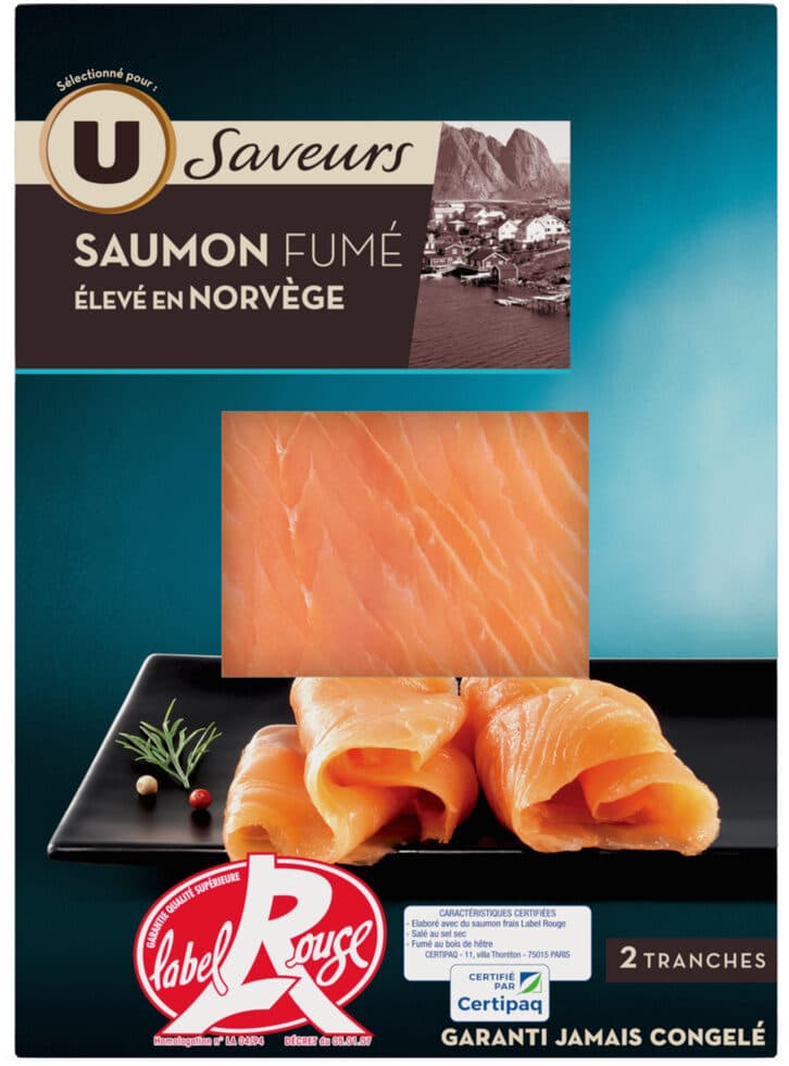 U Saumon fumé de Norvège Label Rouge packshot