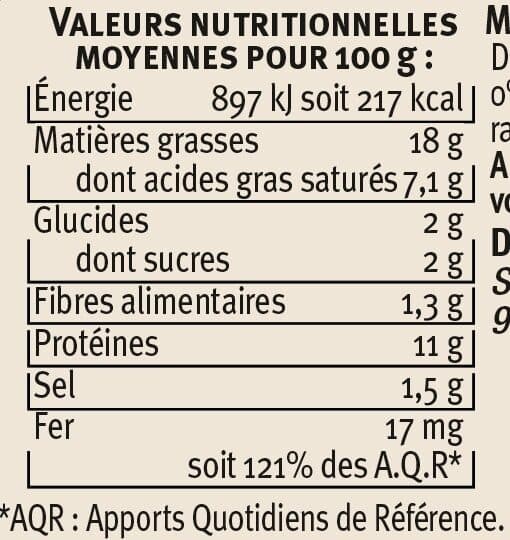U Boudin noir à l'ancienne 240g packshot