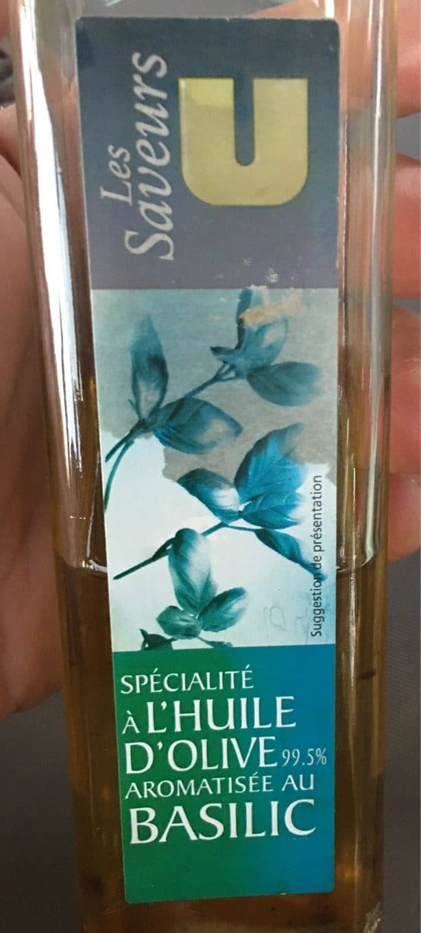 U Huile d'olive au basilic packshot