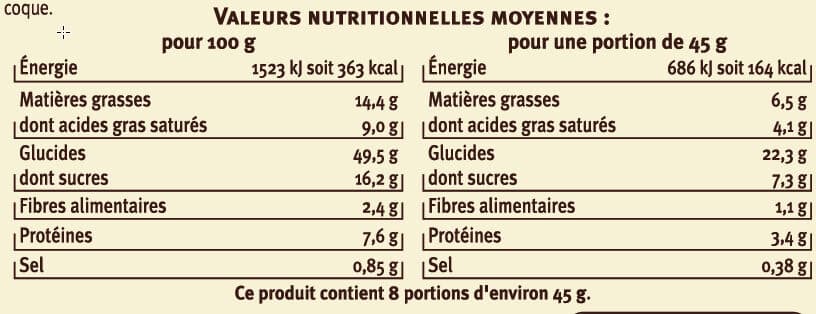 U Mini gâches aux carreaux de chocolat Belge 360g packshot