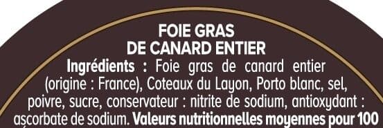 U Foie gras de Canard entier origine France - 180g packshot