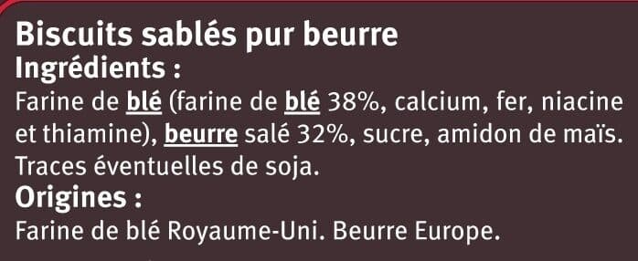 U Shortbread pur beurre Saveurs packshot