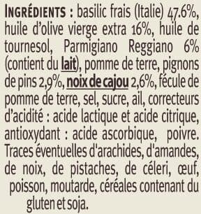 U Sauce pesto alla genovese bocal de 190g packshot